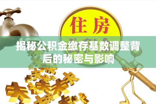 宕昌揭秘公积金缴存基数调整背后的秘密与影响