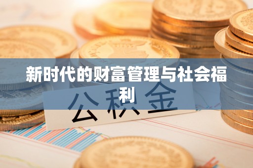 宕昌新时代的财富管理与社会福利