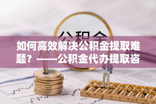 宕昌如何高效解决公积金提取难题？——公积金代办提取咨询服务全解析