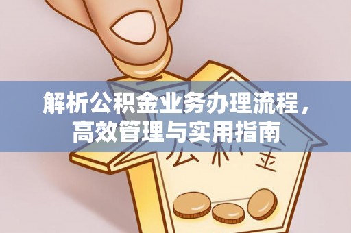 宕昌解析公积金业务办理流程，高效管理与实用指南