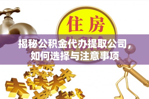 宕昌揭秘公积金代办提取公司，如何选择与注意事项