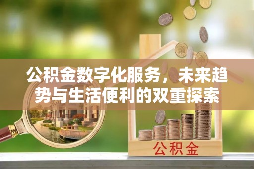 宕昌公积金数字化服务，未来趋势与生活便利的双重探索