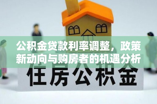 宕昌公积金贷款利率调整，政策新动向与购房者的机遇分析