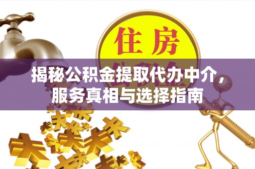 宕昌揭秘公积金提取代办中介，服务真相与选择指南
