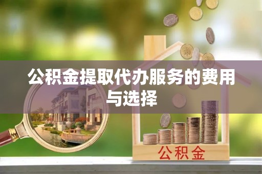 宕昌公积金提取代办服务的费用与选择