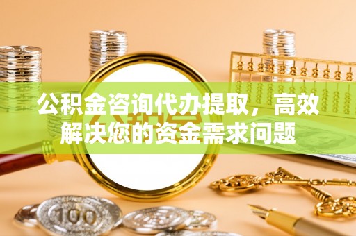 宕昌公积金咨询代办提取，高效解决您的资金需求问题