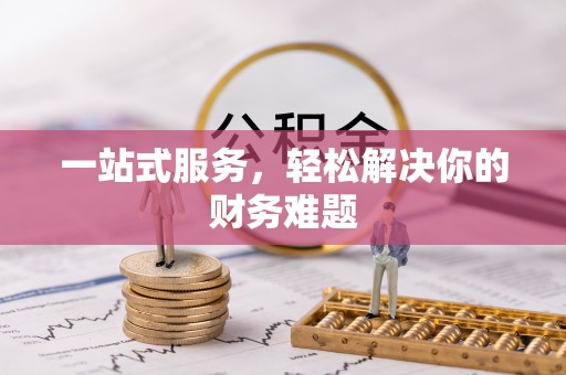 宕昌一站式服务，轻松解决你的财务难题