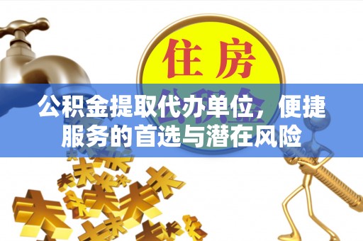 宕昌公积金提取代办单位，便捷服务的首选与潜在风险
